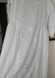 Women's Sangria White Kurti Set