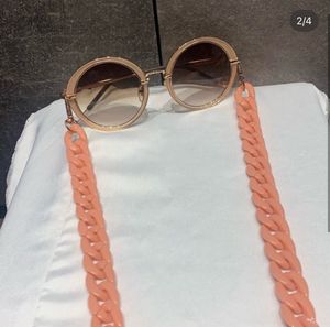 Blush Pink Chunky Acrylic Eyeglass Chain