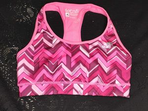 Adidas Sports Bra Pink Chevron Pattern