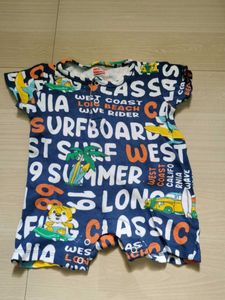 Baby Boy Summer Surfboard Romper