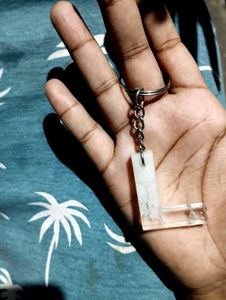 Unique Resin Letter L Keychain