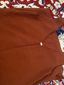 Brown Cinema Club Top With Pockets
