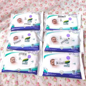 Himalaya Gentle Baby Wipes (Pack of 6)