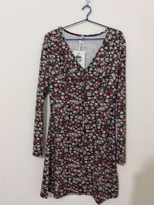 Floral Long Sleeve Dress (With tag)