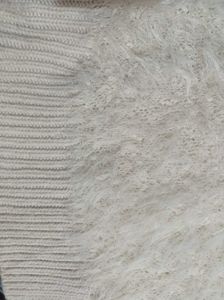 Cream Furry Winter Cardigan