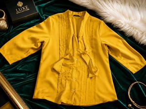 Elegant Mustard Yellow Blouse
