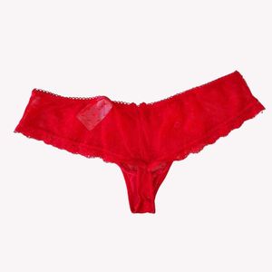 Lace Trim Thong Panty