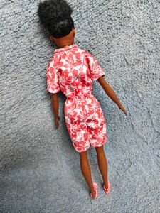 Barbie Doll Red Floral Playsuit