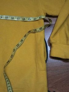 Yellow Fleece Zip-Up