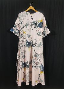 Peach Floral Printed Dress (Women)