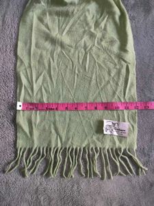 Pure Cashmere Light Green Scarf