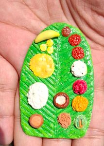 Miniature Indian Feast on Banana Leaf
