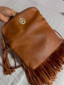 Lino Perros Brown leather Sling Bag