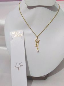 Anti Tarnish Neckpiece, Golden Colour With Pearl And White MOP