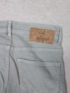 Trendy Skinny Jeans - Beige &amp; Mint Green
