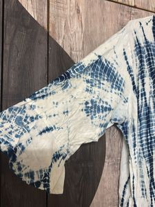 Bohemian Tie-Dye Embroidered Kurta cum top