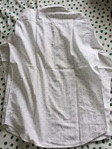 Sevensigns Dress Shirt - White w/ Blue Dots