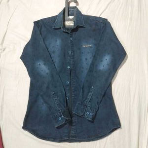 Men's Blue Denim Shirt