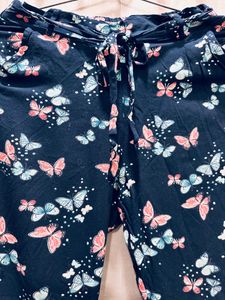 Navy Blue Full Length Palazzo Pant