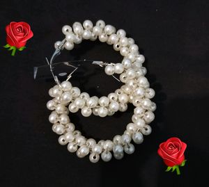 Round Hoop Earrings And ME-ON Oil Controller