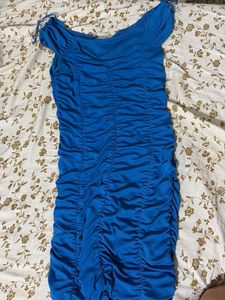Blue Bodycon Mini Dress