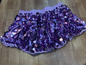 Sparkling Purple Coin Mini Skirt