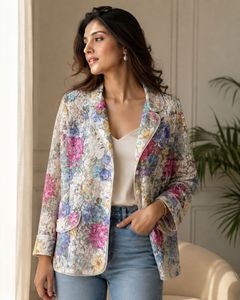Floral Lace Blazer