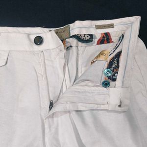 Classic White Lyocell Shorts