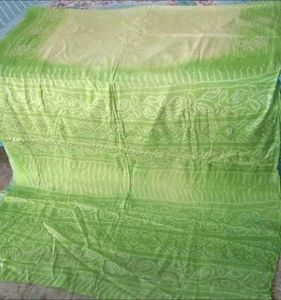 BRAND NEW Bandhani silk saree set