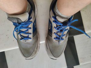 Unisex Blue & Grey Athletic Shoes