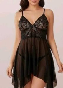 Sheer Lace Babydoll