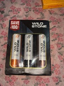 wild stone body perfume (360ml,pack of 3)