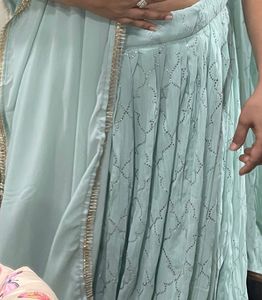 Sungle Hand Blouse And Lehnga