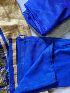 Royal Blue Anarkali Suit Set