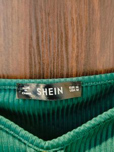 Shien Sweetheart Neck Ribbed Top
