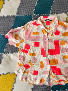 Patterned Short Sleeve Shirt