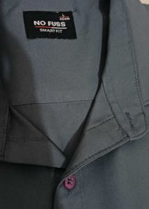 Dark grey colour formal shirt
