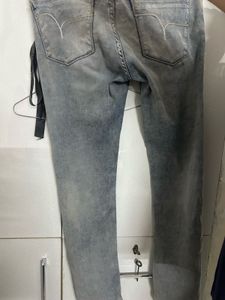Men's Acid Wash Slim Fit Jeans