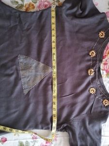 Women A-line Grey Kurti