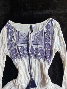 boho h&amp;m kurti top