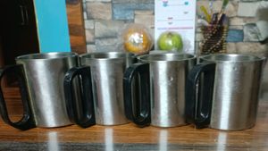 Steel Tea Cups With Handle And Heat Proof
