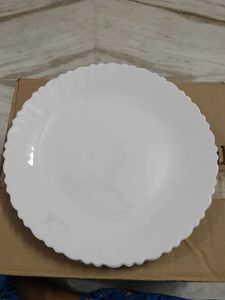 Set of 3 White Dinner Plates