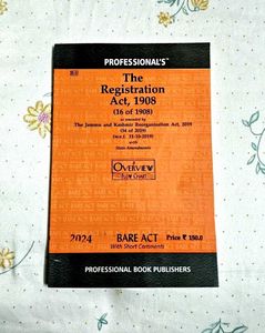 ⚖️ * Registration Act,1908 | Edition 2024