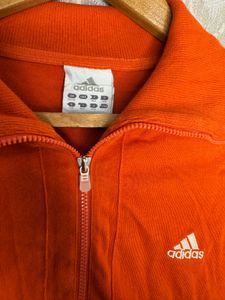 Adidas Orange Zip-Up Jacket