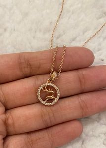 Anti Tarnish Elegant Celestial Bambi Deer Necklace