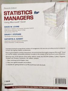 Statistics For Managers Using MS Excel