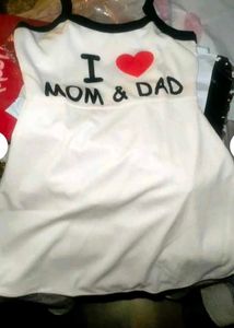 Adorable "I Love Mom &amp; Dad" Baby Dress