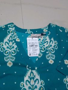 Elegant Green Printed Kurta S size