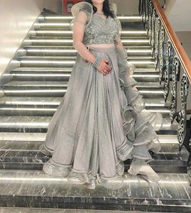 Stunning Silver Lehenga Set
