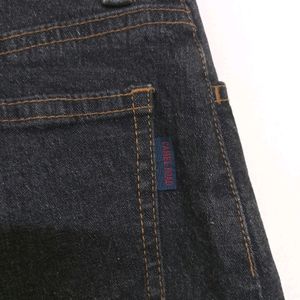 Black Denim Mini Skirt